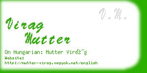 virag mutter business card